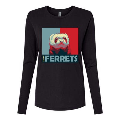 Adopt Ferrets Ferret Costume Ferret Plushie Gift Womens Cotton Relaxed Long Sleeve T-Shirt