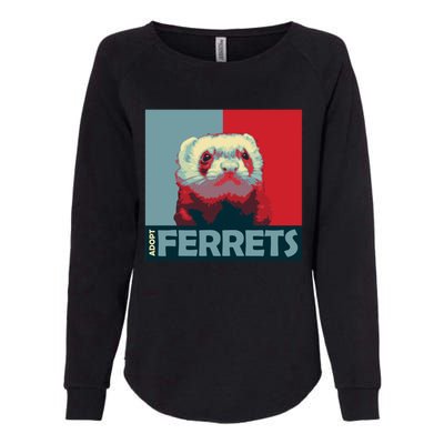 Adopt Ferrets Ferret Costume Ferret Plushie Gift Womens California Wash Sweatshirt