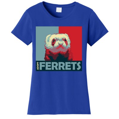 Adopt Ferrets Ferret Costume Ferret Plushie Gift Women's T-Shirt