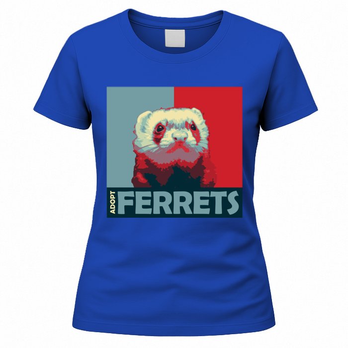 Adopt Ferrets Ferret Costume Ferret Plushie Gift Women's T-Shirt