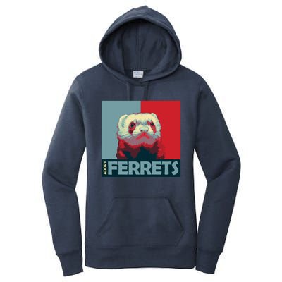 Adopt Ferrets Ferret Costume Ferret Plushie Gift Women's Pullover Hoodie