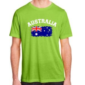 Australia Flag Funny Gift Adult ChromaSoft Performance T-Shirt