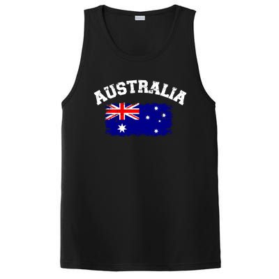 Australia Flag Funny Gift PosiCharge Competitor Tank