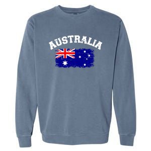 Australia Flag Funny Gift Garment-Dyed Sweatshirt