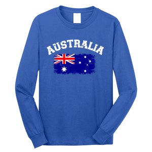 Australia Flag Funny Gift Long Sleeve Shirt