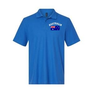 Australia Flag Funny Gift Softstyle Adult Sport Polo