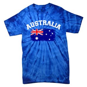 Australia Flag Funny Gift Tie-Dye T-Shirt