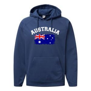 Australia Flag Funny Gift Performance Fleece Hoodie