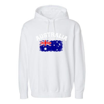 Australia Flag Funny Gift Garment-Dyed Fleece Hoodie