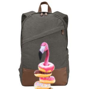 A Famished Flamingo 1 Cotton Canvas Backpack