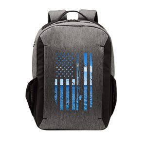 American Flag Fish Fisher Fisherman Funny Bass Fishing Usa Vector Backpack