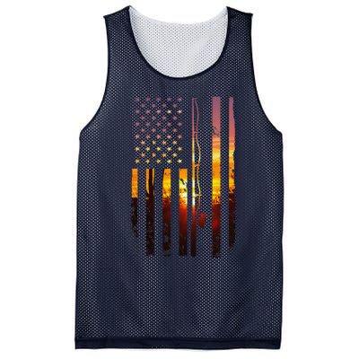 American Flag Fish Fisher Fisherman Funny Bass Fishing Usa Mesh Reversible Basketball Jersey Tank