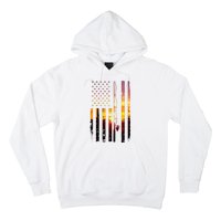 American Flag Fish Fisher Fisherman Hoodie