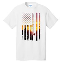 American Flag Fish Fisher Fisherman Tall T-Shirt