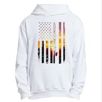 American Flag Fish Fisher Fisherman Urban Pullover Hoodie