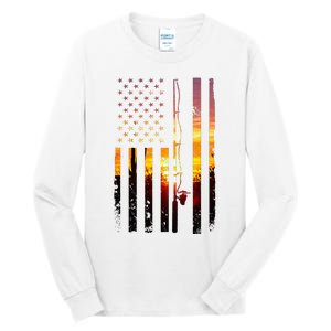 American Flag Fish Fisher Fisherman Tall Long Sleeve T-Shirt