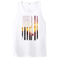 American Flag Fish Fisher Fisherman PosiCharge Competitor Tank