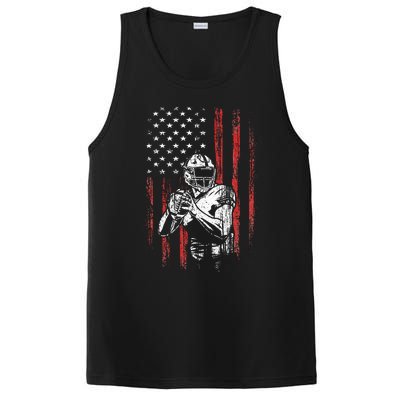 American Flag Football Team Gift PosiCharge Competitor Tank