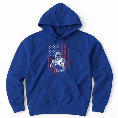 American Flag Football Team Gift Hoodie