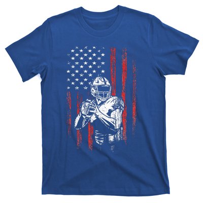 American Flag Football Team Gift T-Shirt