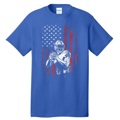 American Flag Football Team Gift Tall T-Shirt