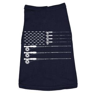 American Flag Fly Fishing Rod Trout Patriot Gift Doggie Tank