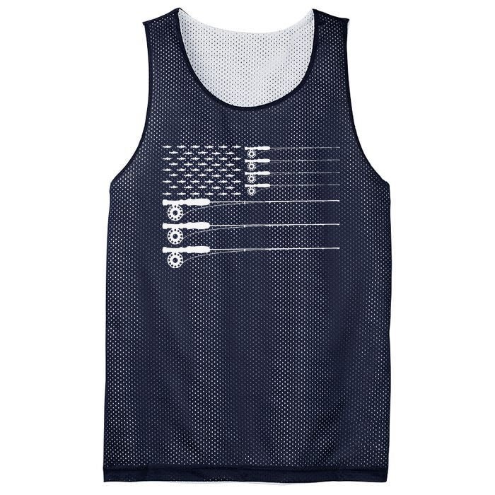 American Flag Fly Fishing Rod Trout Patriot Gift Mesh Reversible Basketball Jersey Tank