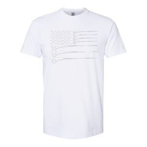 American Flag Fly Fishing Rod Trout Patriot Gift Softstyle CVC T-Shirt