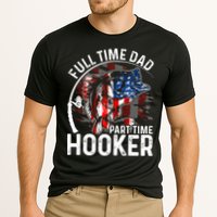 American Flag Full Time Dad Part Time Hooker Fathers Day Gift Cooling Performance Crew T-Shirt