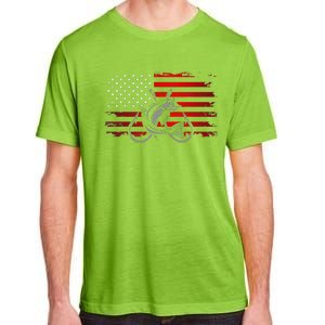 American Flag Fishing Adult ChromaSoft Performance T-Shirt