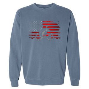 American Flag Fishing Garment-Dyed Sweatshirt