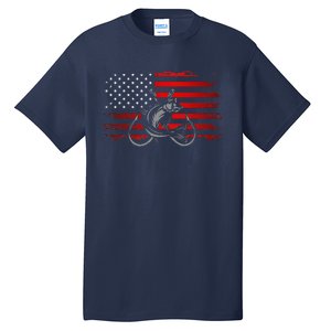 American Flag Fishing Tall T-Shirt