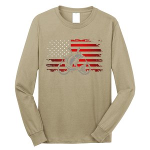 American Flag Fishing Long Sleeve Shirt