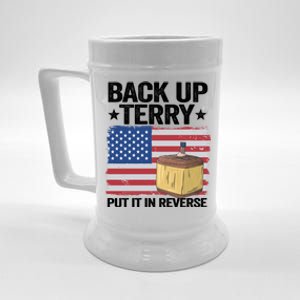 American Flag Firework Back Up Terry Put It In Reverse Terry Gift Beer Stein