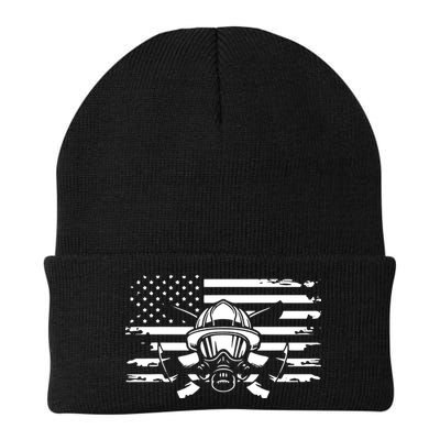 American Flag Fireman Firefighter Apparel Fireman Knit Cap Winter Beanie
