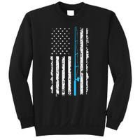 American Flag Fishing Rod Vintage fishing Sweatshirt