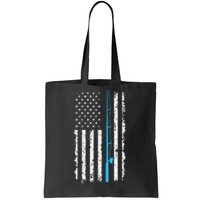 American Flag Fishing Rod Vintage fishing Tote Bag