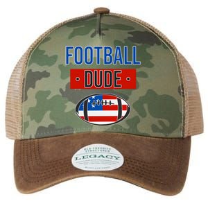 American Flag Football Gift Perfect Dude Gift Usa Dude Meaningful Gift Legacy Tie Dye Trucker Hat