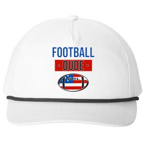 American Flag Football Gift Perfect Dude Gift Usa Dude Meaningful Gift Snapback Five-Panel Rope Hat