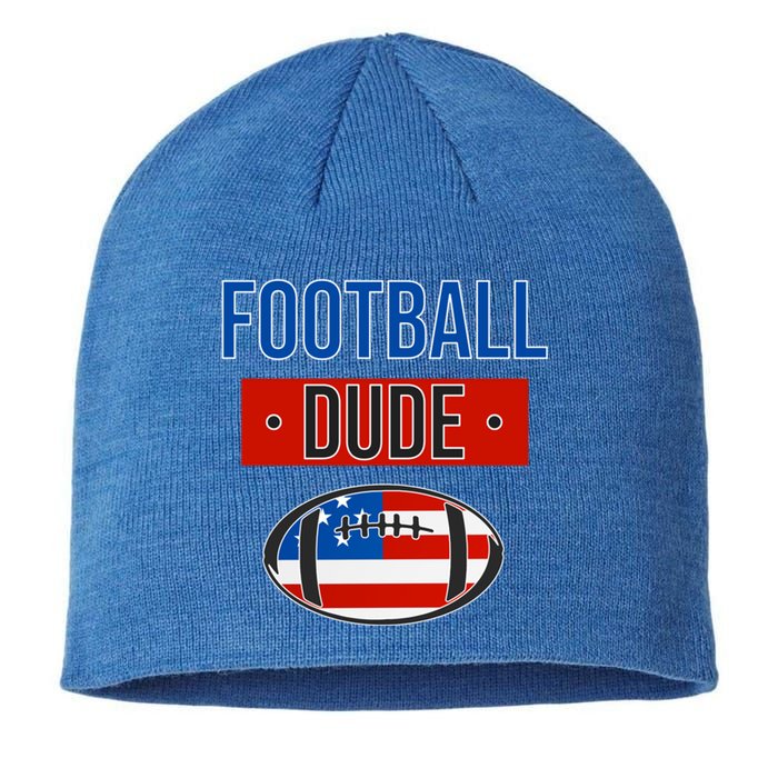 American Flag Football Gift Perfect Dude Gift Usa Dude Meaningful Gift Sustainable Beanie