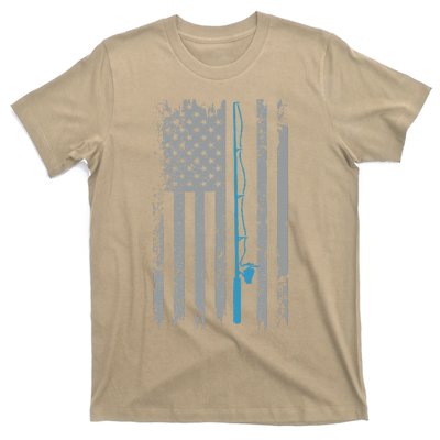 American Flag Fishing Vintage Fisherman T-Shirt