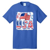 American Flag Funny Usa 4th Of July Funny Mom Mama Gift Tall T-Shirt