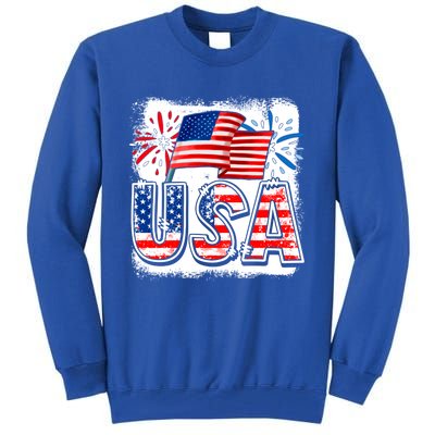 American Flag Funny Usa 4th Of July Funny Mom Mama Gift Tall Sweatshirt