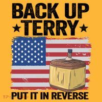 American Flag Firework Back Up Terry Put It In Reverse Terry Gift Pom Pom 12in Knit Beanie