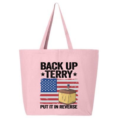 American Flag Firework Back Up Terry Put It In Reverse Terry Gift 25L Jumbo Tote