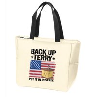 American Flag Firework Back Up Terry Put It In Reverse Terry Gift Zip Tote Bag