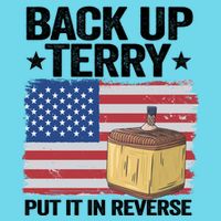 American Flag Firework Back Up Terry Put It In Reverse Terry Gift Magnet