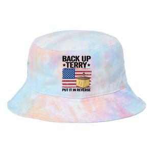 American Flag Firework Back Up Terry Put It In Reverse Terry Gift Tie Dye Newport Bucket Hat