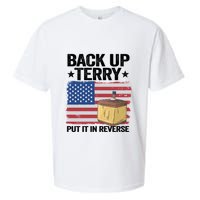American Flag Firework Back Up Terry Put It In Reverse Terry Gift Sueded Cloud Jersey T-Shirt