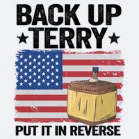American Flag Firework Back Up Terry Put It In Reverse Terry Gift Sueded Cloud Jersey T-Shirt